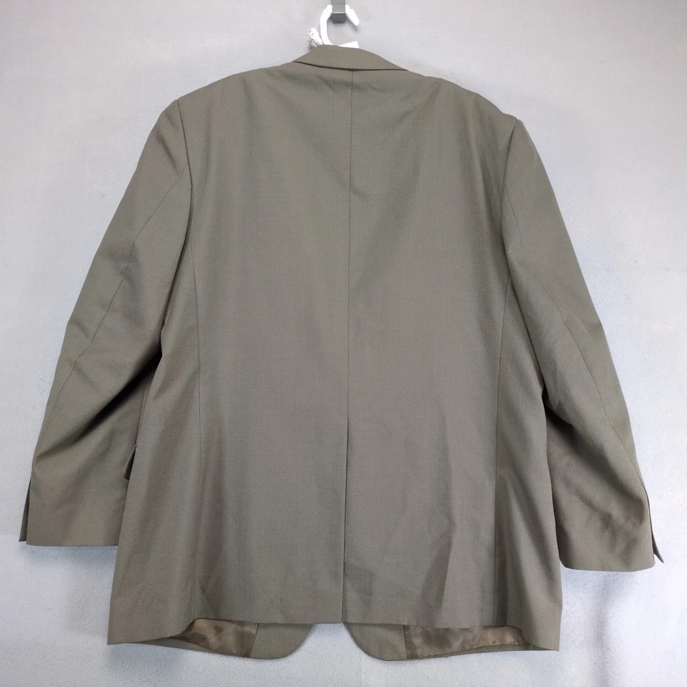 Meeting‎ Street Tan Suit Jacket Mens 46R Wool Blend Performance Blazer Classic - Picture 3 of 10